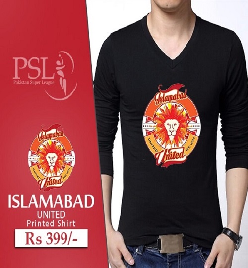 PSL 2017 Black Islamabad United Full Sleeves Shirt